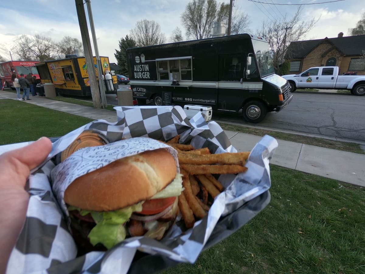 quality food from one of the best food trucks for events at a Food Truck League catering event